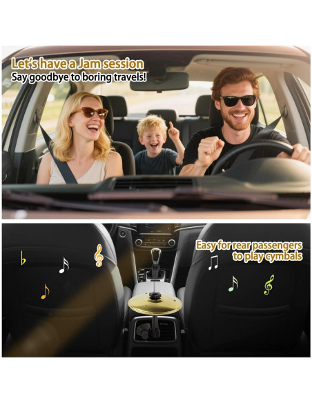 Cymbal de Aire para Auto Besiciwiin Oro, Mini 14 cm