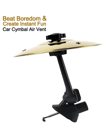 Cymbal de Aire para Auto Besiciwiin Oro, Mini 14 cm