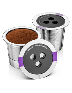 Cápsulas de café reutilizables YCXDZDG de acero inoxidable 2 unidades