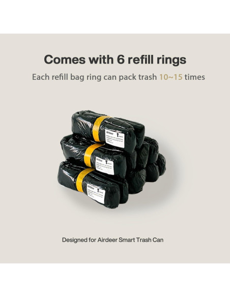 Cubo de Basura Inteligente Airdeer L2, 30 Litros, Blanco