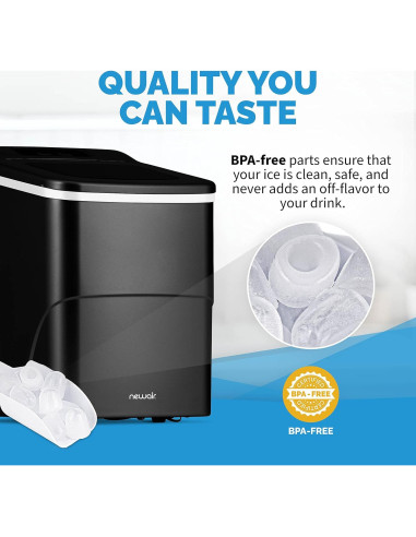 Máquina de Hielo Portátil Newair NIM026MB00 11.79 kg Negra