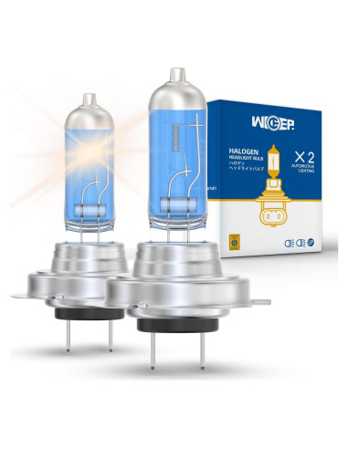 Bombillas Halógenas H7 Wideep 55W 3800K 2 Piezas Reemplazo