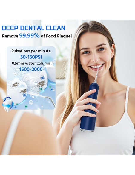 Irrigador Dental Inalámbrico Next Beauty CYQ 300ML Azul