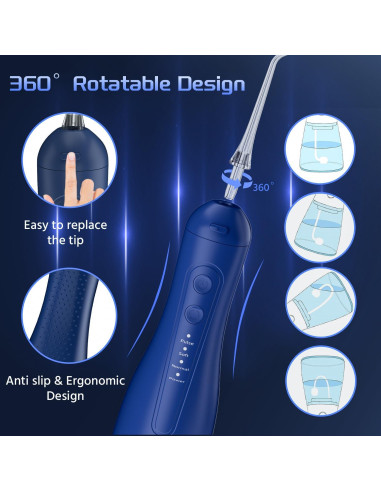 Irrigador Dental Inalámbrico Next Beauty CYQ 300ML Azul