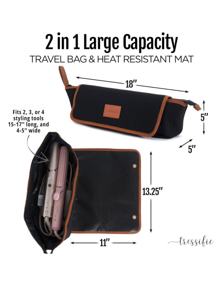 Bolsa de Viaje Tressific para Herramientas de Cabello Calientes