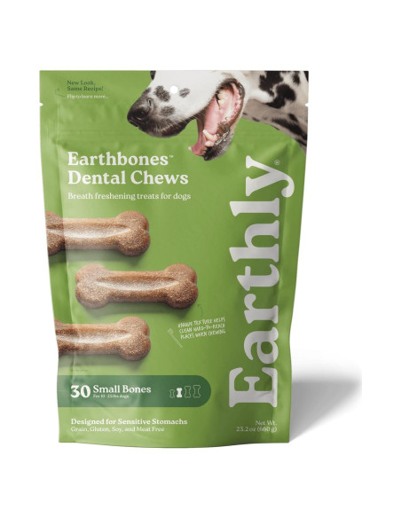 Masticables Dentales Earthbones para Perros Pequeños 30 Unidades
