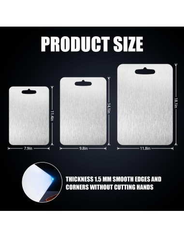 Tabla de Cortar SHIRIA de Titanio Doble Cara 30x20 cm