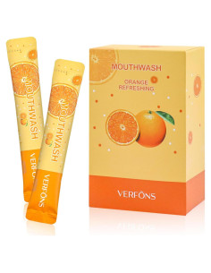 Enjuague Bucal Mini LLHQAMT 10ml Naranja 20 Piezas Portátil