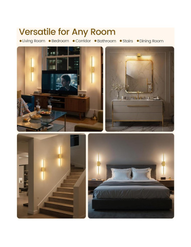 Apliques de Pared Inalámbricos GOEBLESON 70.1 cm Set de 2