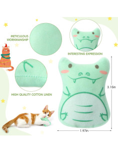 20 Juguetes de Hierba Gatera Gejoy para Gatos de Interior 2