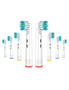 Cabezas de cepillo Oral-B WHUPPSI 8PCS redondas para limpieza