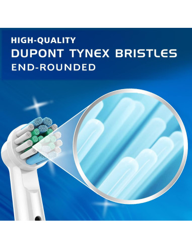 Cabezas de cepillo Oral-B WHUPPSI 8PCS redondas para limpieza