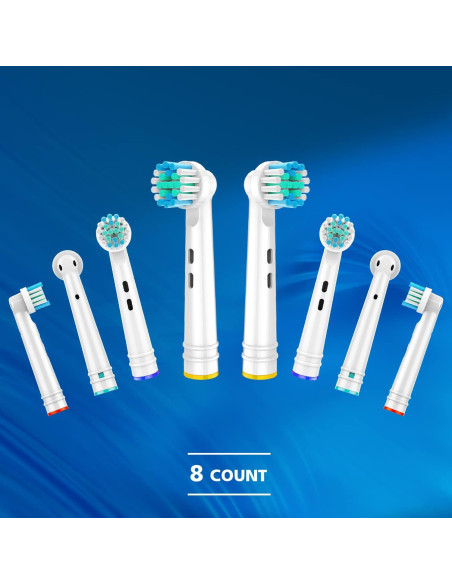 Cabezas de cepillo Oral-B WHUPPSI 8PCS redondas para limpieza