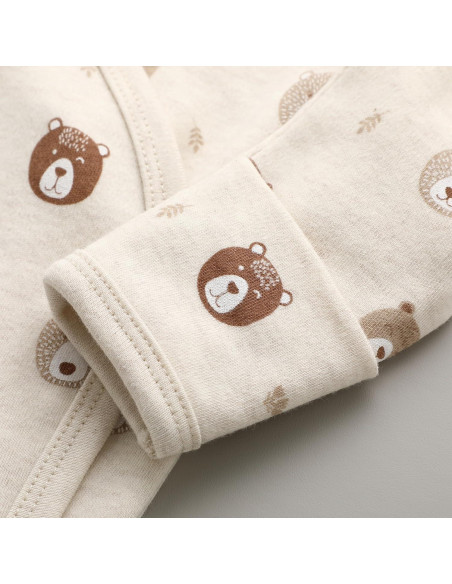 Bata de Kimono O2 BABY 100% Algodón Orgánico 0-3 Meses