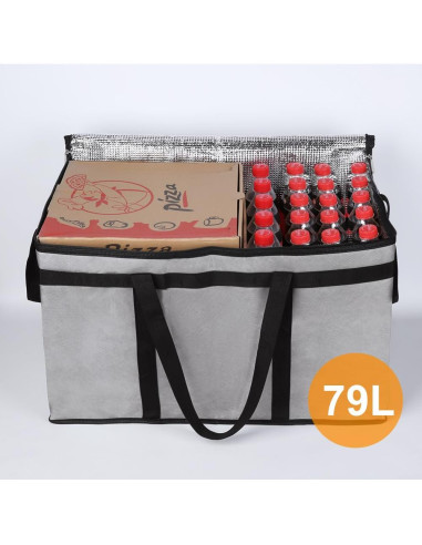 Bolsa Aislada de Entrega Bodaon 58.4x35.6x38.1 cm Gris