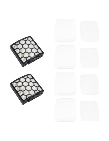 Filtro de Reemplazo Ymimi para Aspiradora Shark NV151 - 4 Espuma, 2 HEPA