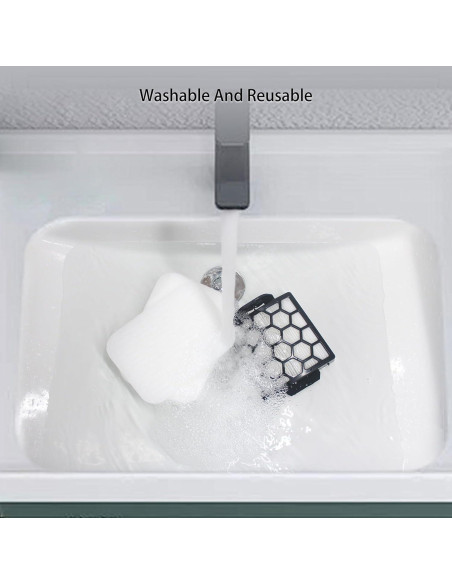 Filtro de Reemplazo Ymimi para Aspiradora Shark NV151 - 4 Espuma, 2 HEPA