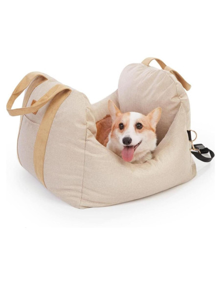 Asiento de Coche para Perros PET AWESOME Beige 50.8x50.8cm