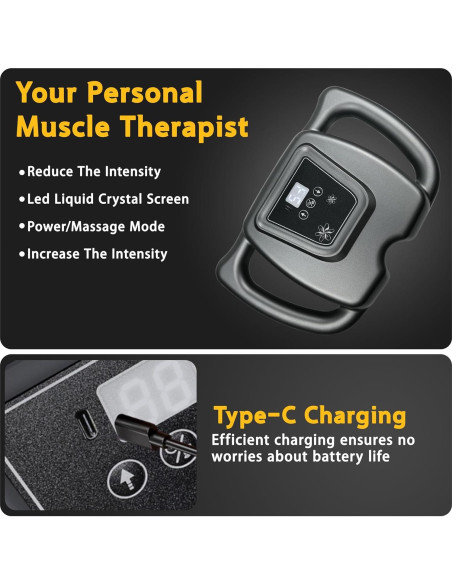 Pistola de Masaje HYUVCX H80002 24 Cabezas 99 Intensidades