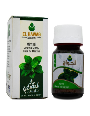 Aceite de Menta Puro Elhawag 30 ml - Natural y Kosher