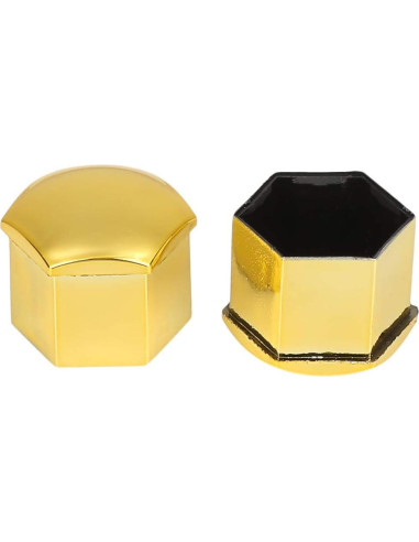 20 Tapas de Tuerca de Rueda 21mm X AUTOHAUX Color Dorado