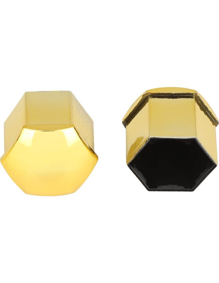 20 Tapas de Tuerca de Rueda 21mm X AUTOHAUX Color Dorado