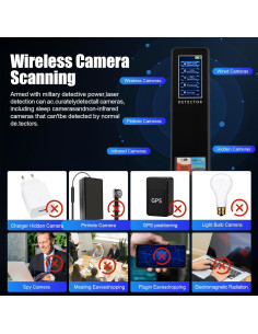Detector de cámaras ocultas Oufeilive01 - Portátil y compacto 2