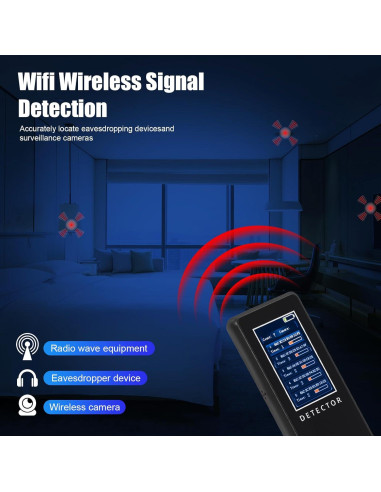 Detector de cámaras ocultas Oufeilive01 - Portátil y compacto