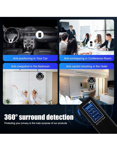 Detector de cámaras ocultas Oufeilive01 - Portátil y compacto