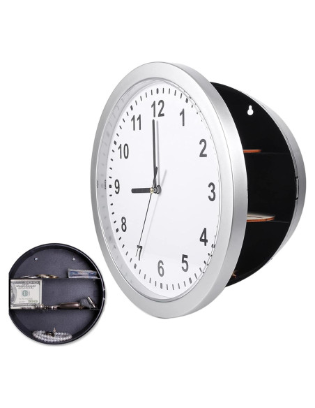 Reloj de Pared Seguro con Compartimento Oculto lvifloae 25cm