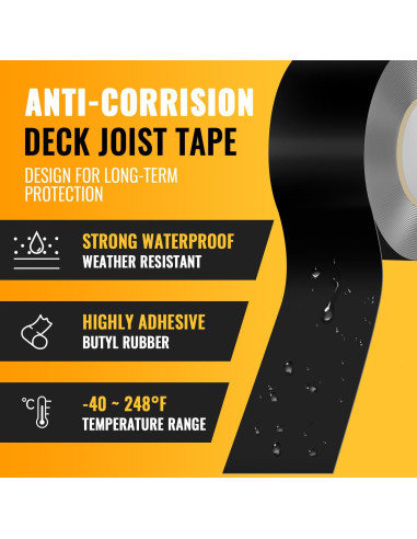 Cinta Butílica VIVIDA 2" x 15.24 m - 10 Rollos Impermeable