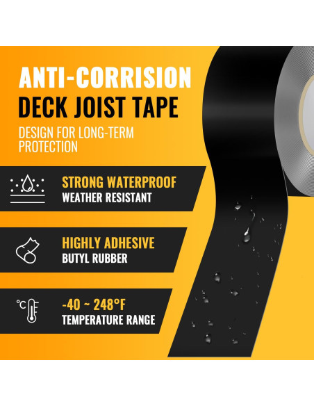 Cinta Butílica VIVIDA 2" x 15.24 m - 10 Rollos Impermeable