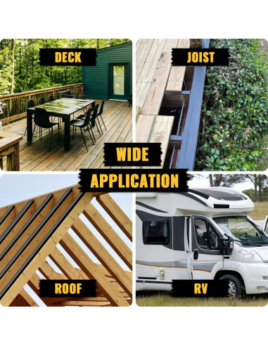 Cinta Butílica VIVIDA 2" x 15.24 m - 10 Rollos Impermeable