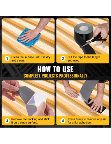 Cinta Butílica VIVIDA 2" x 15.24 m - 10 Rollos Impermeable