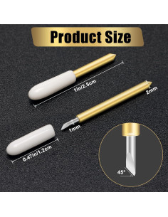 Cuchilla de Punta Fina Luxiv para Cricut - 40 Pcs, Acero Alemán 2