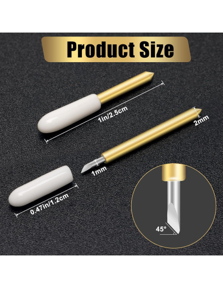 Cuchilla de Punta Fina Luxiv para Cricut - 40 Pcs, Acero Alemán