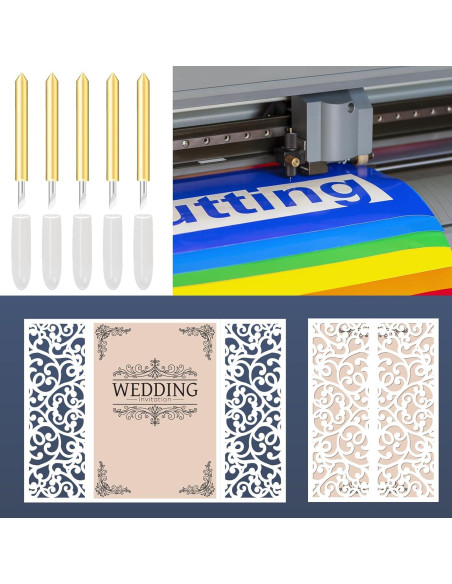 Cuchilla de Punta Fina Luxiv para Cricut - 40 Pcs, Acero Alemán