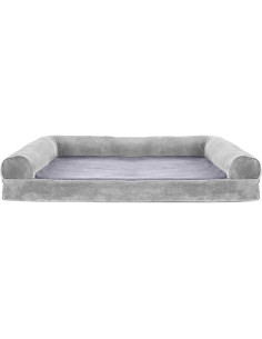 Cama Ortopédica para Perros Furhaven Jumbo Gris Humo 101.6x81.3cm 2