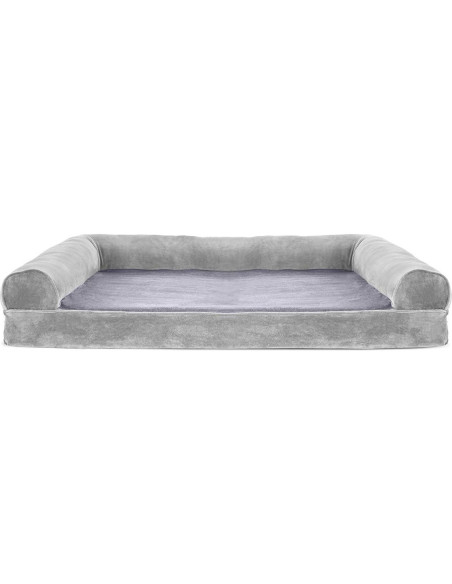 Cama Ortopédica para Perros Furhaven Jumbo Gris Humo 101.6x81.3cm