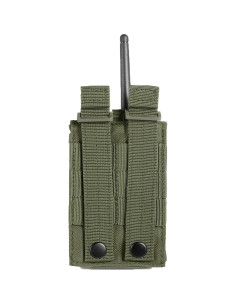 Soporte de Radio Táctico FRTKK Molle Verde Ejército 15x4.3cm 2