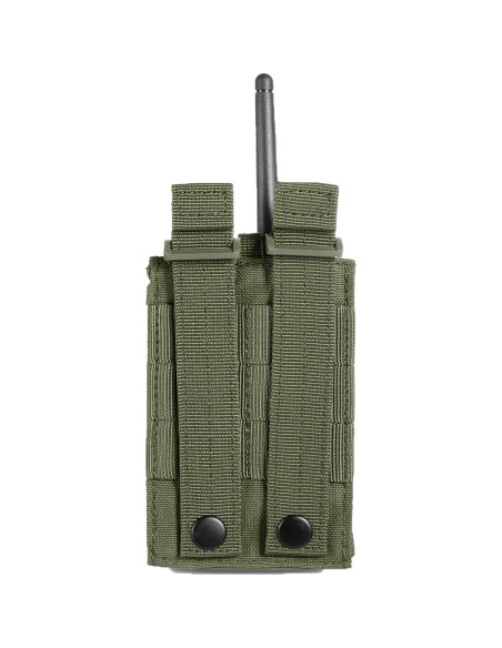 Soporte de Radio Táctico FRTKK Molle Verde Ejército 15x4.3cm