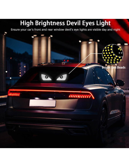 Luz LED Ojos del Diablo VOAKZEF para Autos USB 12 Modos