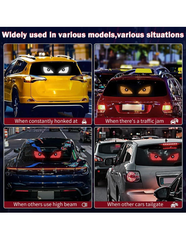 Luz LED Ojos del Diablo VOAKZEF para Autos USB 12 Modos