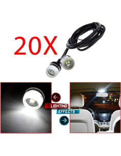 ECCPP Luz de Niebla LED 18mm para Acura y Audi 2015 2