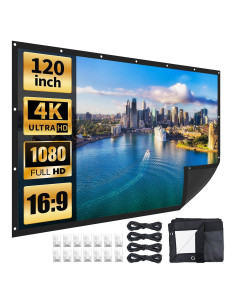 Pantalla de proyector portátil QRQ 120 pulgadas 16:9 plegable
