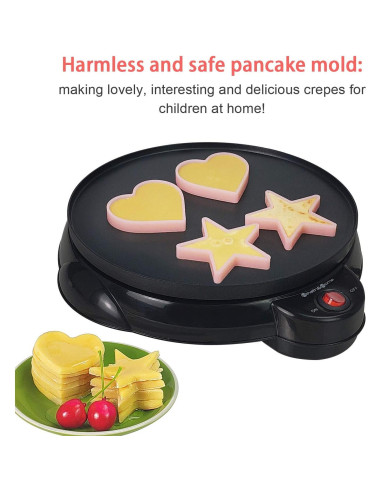 Horno de Crepas Eléctrico Health and Home 25.4 cm Antiadherente