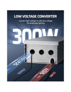 Transformador de Paisaje DEWENWILS 300W 12V/14V AC Inteligente 2