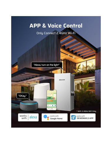 Transformador de Paisaje DEWENWILS 300W 12V/14V AC Inteligente