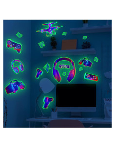 Calcomanías de Pared Prabahdak Brillan en la Oscuridad 54.8x49.8cm