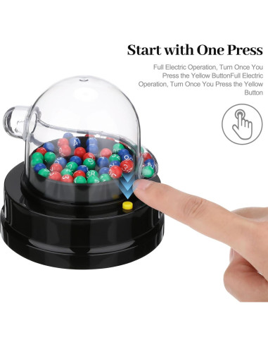 Máquina de Bingo Eléctrica Abaodam con 49 Bolas - Portátil